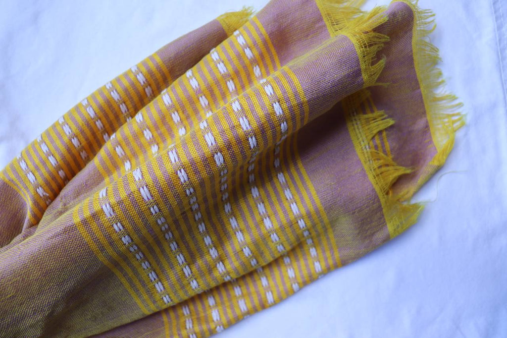Brown and Yellow Scarf