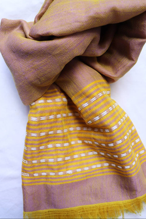 Brown and Yellow Scarf