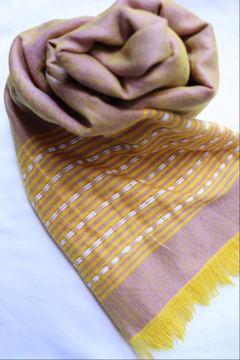 Brown and Yellow Scarf